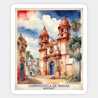 Compostela de Indias Nayarit Mexico Vintage Tourism Travel Magnet